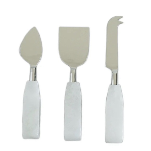 Other - NWT Alabaster and stainless Steel Cheese Knives Serving Set.